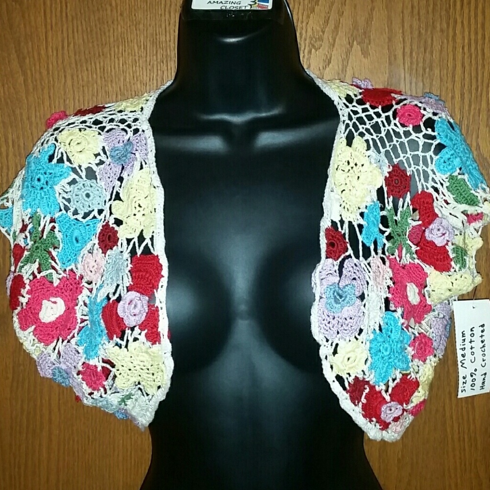 Hand Crocheted Shrug